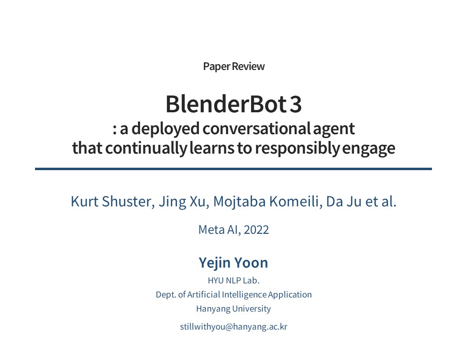 BlenderBot 3