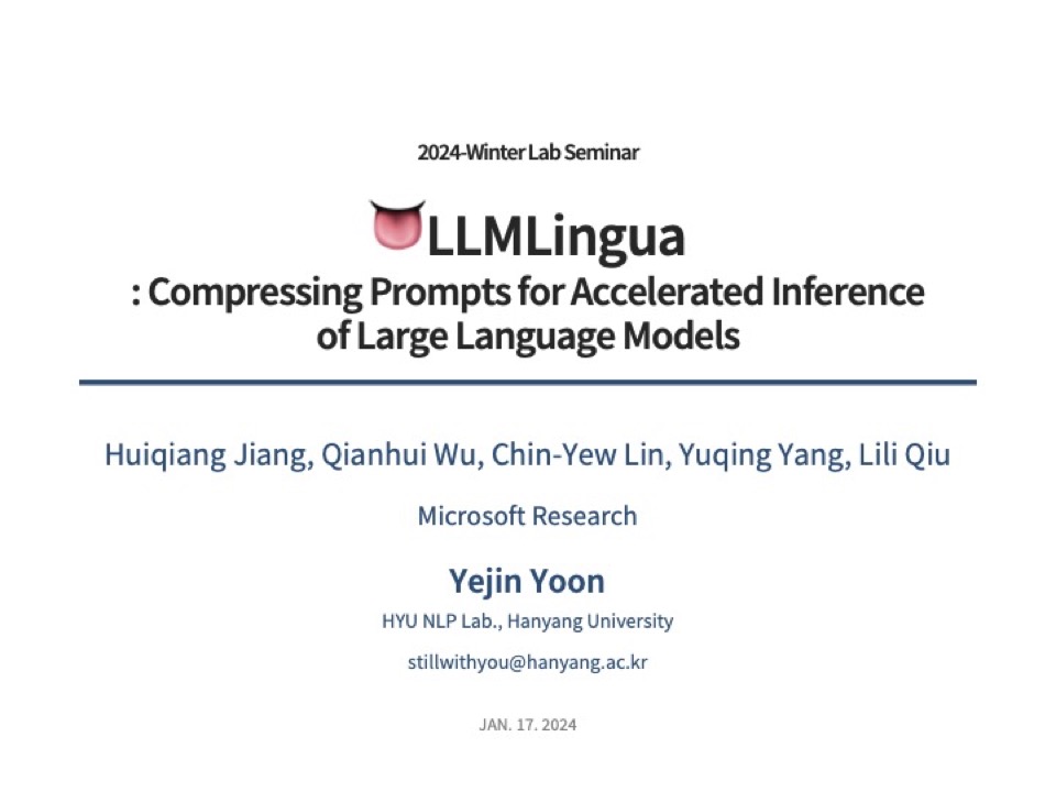 (Long)LLMLingua